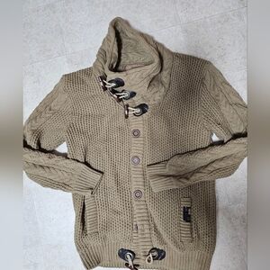 Leif Nelson Men's 3XL Cardigan Sweater (Fits Like XL) Heavy Knit Toggle Button
